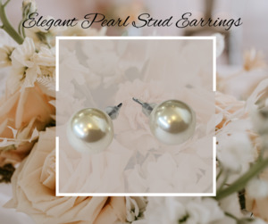 Hair Accessories Jewellery: Faux Pearl Earrings