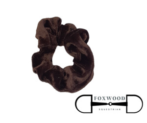 Hair Accessories Jewellery: Brown Velour Scrunchie