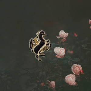 Stock Tie Pins: Rearing Horse Tie Tack