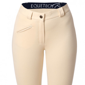 Horse Riding Tights Breeches: Equetech Adults Grip Seat Breeches Champagne size 30