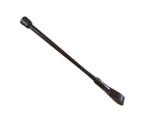 Whips Canes: Plaited Leather Whip Childs Black
