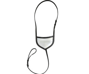 Sale End Of Line: Leather Number Holder-  Black