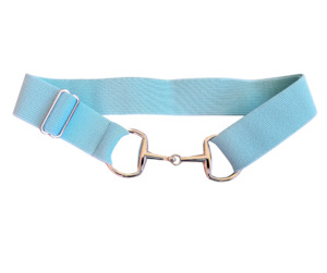 Snaffle Bit Elastic Belt- Aqua