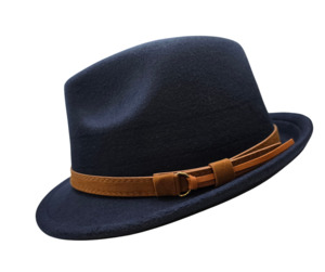 Felt Fedora Hat - Navy