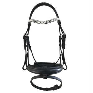 Bridles: GES Rio Black Snaffle With Reins