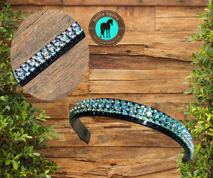 Miniature Horse: J Hook Noseband -Aquamarine