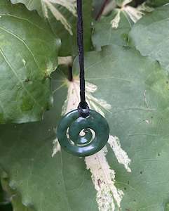 NEW ZEALAND GREENSTONE - POUNAMU -KORU DESIGN