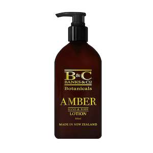 HAND & BODY LOTION - BANKS & CO - AMBER