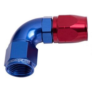 550 Series Full Flow 1: 90 Deg Cutter Style Full Flow Swivel Hose End Aeroflow