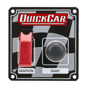 Ignition: Flag Plate, 1 Switch & 1 Button w/ Flip Cover