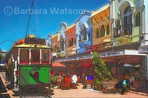 Posters Prints Iconic Christchurch: As Tram Goes By