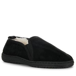 Mens Slippers: Mi Woollies Charlie Black