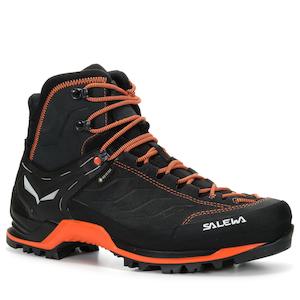 Salewa: Salewa Mountain Trainer Mid Gore-Tex Asphalt/Orange