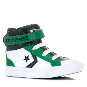 Kids Boots: Converse Toddler Pro Blaze Strap Hi White/Green