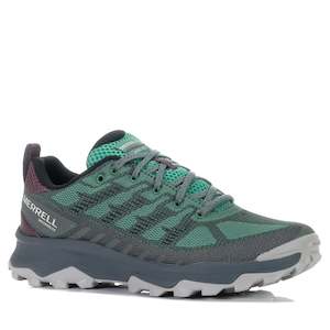 Womens Sale Running Walking: Merrell Speed Eco Waterproof Pine Green/Burgundy