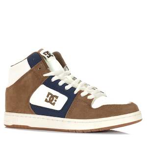 Mens High Top Sneakers: DC Shoes Manteca 4 Hi Tan/Brown