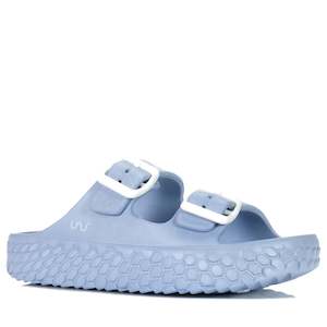 Womens Sandals: DoubleU Sakura Azuro Metal Blue