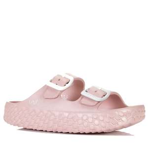 Womens Flat Sandals: DoubleU Sakura Rossa Fever Pink