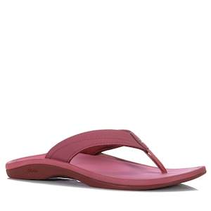 Womens Flat Sandals: OluKai Ohana Womens Red Earth