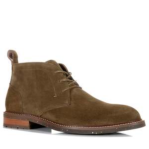 Unisex Boots: Lorenzo Fratelli Louis Olive Suede