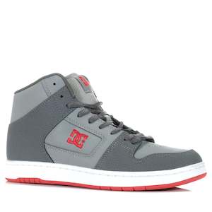 Mens High Top Sneakers: DC Shoes Manteca 4 Hi White/Grey