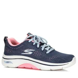 Womens Sale Shoes: Skechers GOwalk Arch Fit 2.0 - Vivid Sunset 125311 Navy/Hot Pink