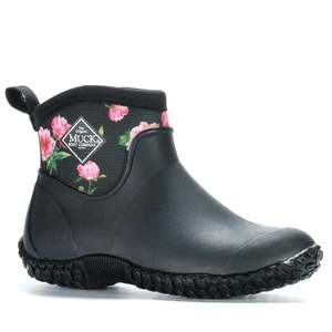 Muck Boots Muckster II Ankle Boot Black/Roses