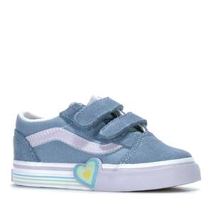 Kids: Vans Old Skool V Heart Citadel Grey