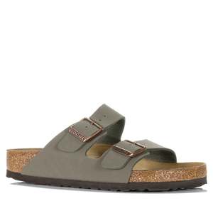 Birkenstock Arizona Birkibuc (Regular) Stone