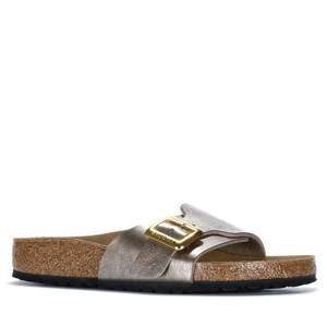 Womens Wide Fit: Birkenstock Catalina Birko-Flor Graceful (Regular) Taupe