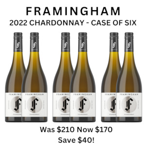 Wine: 2022 Framingham Chardonnay - Case of six - Save $40