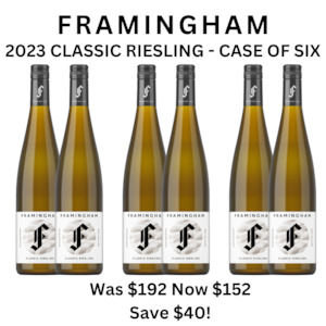 Special Release Packs: 2024 Framingham Classic Riesling - Case of Six - Save $35
