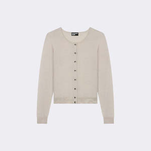Merino crop crew cardi by Standard Issue made in Auckland, New Zealand, three colours