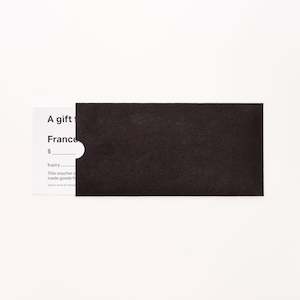 Under 10: Physical gift voucher