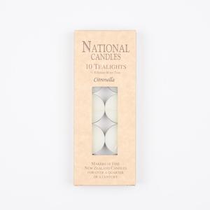 Camping 1: Citronella tealight candles by National Candles made in Wellington, New Zealand