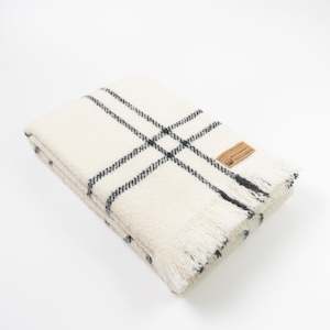 Fireside: Wool twill throw by Masterweave made in Masterton, New Zealand, two colours