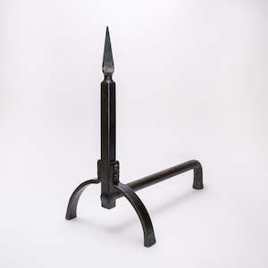 Fire dog hand forged in Darfield, New Zealand