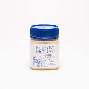 Creamed clover honey by Marsh's Honey of Central Otago, Aotearoa, two sizes