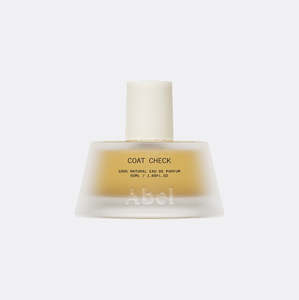 Coat Check eau de parfum by Abel, two sizes