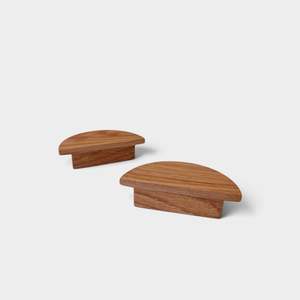 Semicircle pedestal cupboard handles by Steve Marcham made in Christchurch, New Zealand