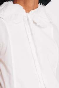 Frontpage: DETACHABLE ROSETTE COLLAR 001 - WHITE