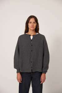 Garter Loft Cardigan - Shadow Grey