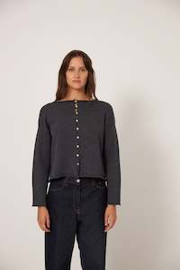 Doll's Reversible Cardigan - Shadow Grey