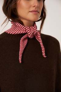 Scarves: Daisy Scarf - Cherry Stripe