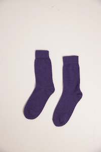 Possum Merino Socks - Grape