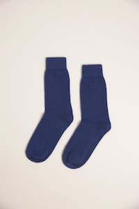 Possum Merino Socks - Cobalt Blue