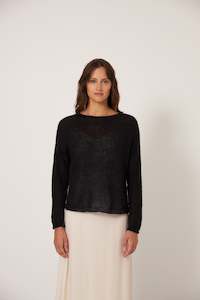 Feather Knit - Black