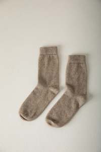 Sibling Socks: Possum Merino Socks - Natural