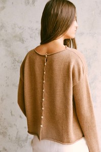 Doll's Reversible Cardigan - Brown Sugar