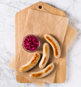 Steam Cooked: Veal Bratwurst